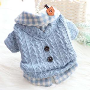OUTOPEN Warm Cat Winter Costume Knitting Jacket Dog Sweater Pet Clothes Pet Coat