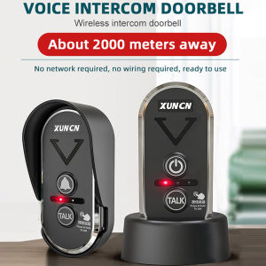 T1920 Wireless Intercom Door bell for Home and Office Two Way Communication Intercom Doorbell Waterproof Door Bell