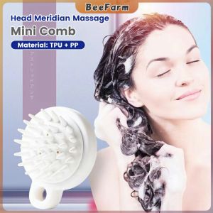 B.F. Silicone Hair Washing Brush Head Meridian Massage Artifact Mini Hair Cleaning Comb