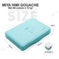Miya Himi GOUACHE Paint set TWIN 36 / 48 colors x 12gr. 