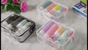 Bộ 18 chai đựng đồ dùng cá nhân khi đi du lịch Zafit được chứng nhận TSA làm từ silicone chống rò rỉ có thể tái sử dụng dùng để đựng dầu gội dầu xả sữa dưỡng thể sữa tắm (màu đa dạng A).
