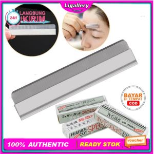 1 Pcs Pisau Cukur Alis stainless steel Alat Cukur Alis Rambut  Berbentuk Pisau