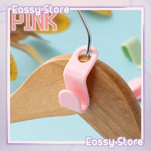 (1 pcs) Mini Hanger Connector Hooks Seamless Space Saving Wardrobe Rack Clothes Plastic Holder Stackable Hanging Hook