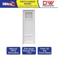 Doorway Pintu Kamar Mandi Upvc + Handle Bukaan Kanan HW007R 1/4KC 70X198 Cm Putih. 