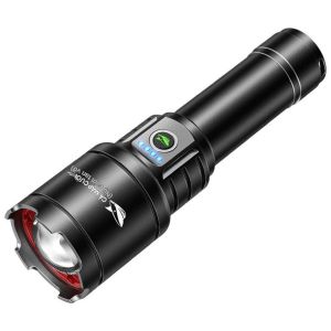 ĐÈN PIN SMILLING SHARK SD-7004-LED M77 Trắng/Vàng có đèn LED kép 6 Chế Độ [5000mAh]!