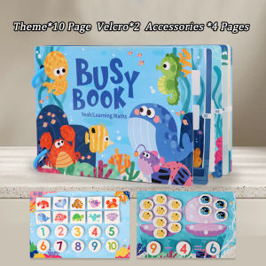 YQ Busy Book for Toddlers Quiet Book Sticker Books Sticker Book for Kids Activity Book Educational