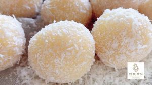 ขนมลาดูมะพร้าว นมสด สูตรพิเศษ Guru Deva ขนมไหว้เทพ พระพิฆเนศ/พระกฤษณะ มหาเทพ