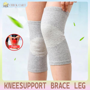 2 Pcs Knee Warm Support Brace Leg Arthritis Injury Sleeve Elasticated Bandage knee Pad Charcoal Knitted Elbow kneePad