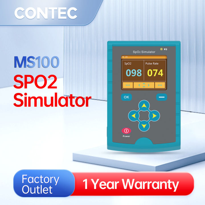 Simulateur SpO2 Et Fréquence Cardiaque CONTEC MS100, Neuf Sous Emballage - Pour étalonnage Oxymètres