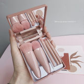 Makeup brush set full set of authentic affordable student mini portable small set of loose foundation make-up eye eye shadow brush 5 sets