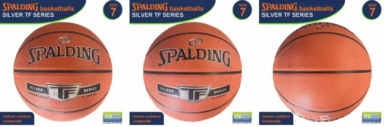 United Sports Spalding Silver Series – Ballon De Basket Taille 7, Mixte Adulte, Cuir Composite Haute Qualité, Marque Mcdavid