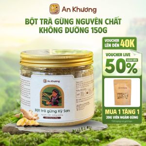 Bột Trà Gừng Nguyên Chất Không Đường An Khương - Gừng Kỳ Sơn 150g