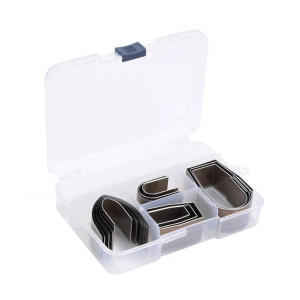 18Pcs Leather Craft Corner Puncher Set Ergonomic Grip 18 Size Carbon Steel Corner Tool With Storage Case