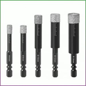 【Hot Sale】Ceramic Tile Hole Saw Kit Carbide Tipped Drill Bit Set for Drilling Natural Stone Granite Slate Ceramic Easy Applicate No Water Needed