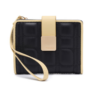 Fashion Women Short Wallet Female Wristband Striped Plaid Coin Purses