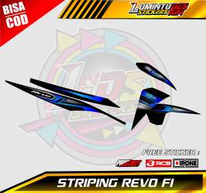 STRIPING VARIASI MOTOR HONDA REVO FI / STICKER LIST HONDA REVO FI