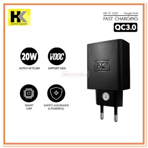 Charger HK TC-D20 LCD Super Vooc 20W Fast Charging Micro Usb