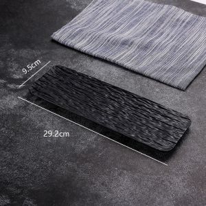 Japanese Style Sushi Plate Plastic Rectangular Western Food Tray Household Steak Dessert Platter