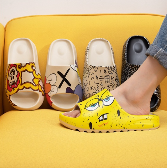 SAndal Pria Wanita Yeezy Unisex Sendal Karet Unisex Jelly