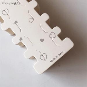 【ZP】Cute 50ชิ้นปิ่นปักผมกระดาษยาวการ์ดแสดงผลสำหรับเครื่องประดับผม DIY บรรจุคลิปผมแท็กราคาขายปลีก