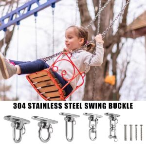 SERAPHYXO 304 Stainless Steel Swing Hangers Set Hanging Brackets 360 Rotating Hammock Chair Hooks Swinging Frame Heavy Duty Swing Fixed Plate for Yoga Hammock