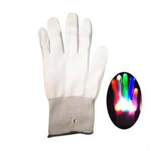 Fun Party LED Gloves Skull Gloves Stage Costume Halloween Chrismas Easter Party Neon Guantes Glowing Flashing Supplies