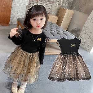 Baju Kanak-Kanak Perempuan Elegant! ✨🎀 Gaun Hitam Trendy - Sesuai untuk Majlis & Harian Si Comel! 💃👧