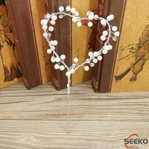 Seeko Pearl Crown Cake Topper Decor Birthday Fairy Stick Party Wedding Anniversary Crown Decoration