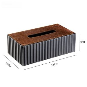 xpkQ Modern Tissue Boxes Handcrafted Luxury Ironwork Tissue Boxes Comfortable Horsehair Napkin Kitchen Storage Decoration T2Y7B