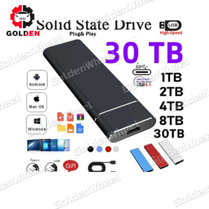 SSD Laptop Portable SSD External SSD Eksternal dengan Kapasitas SSD 1TB