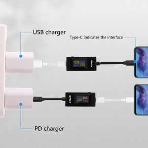 4-30V 0-6.5a vạn năng Loại C Máy kiểm tra dòng điện áp Powerbank Công suất Ampe kế Vôn kế cáp USB chargerdetector