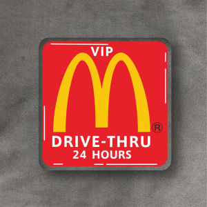 clu 3D McDonald FKC 7-ELEVEn Stickers Car Scratch Stickers Motorcycle Suitcase Decorations ulc