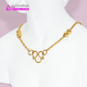 สร้อยสแตนเลสแท้ สีทอง เลือกความยาวได้ มี 5ลาย ไม่ลอกไม่ดำ สร้อยCJ