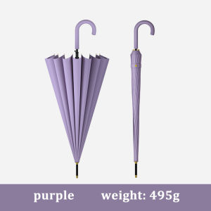 (Ship in 12hrs)AMBRELLA Japanese Quality Classic Long big Umbrella 16K rainproof windproof Large Men Lady curved handle Umbrella