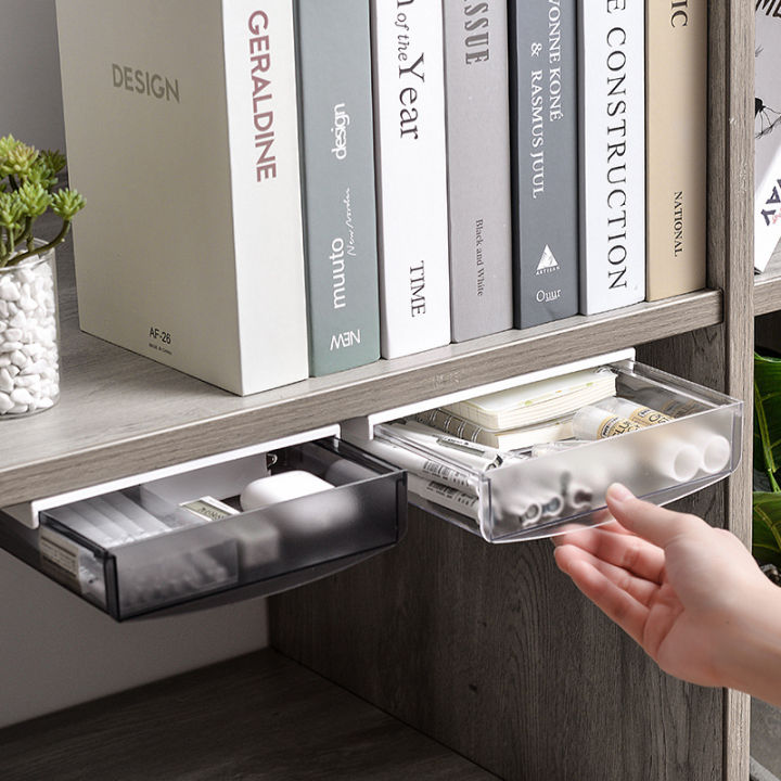 LeFang Under Desk Drawer Storage Hidden Storage Desktop Drawers Under