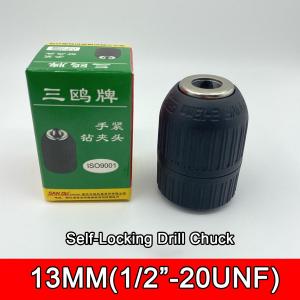 1/2 3/8 Inch Keyless Hand Drill Chuck Mount 0.8-10mm 3 Jaw Metal Heavy Duty For Electric Drill