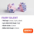 Switch AKKO v3 Pro Penguin Fairy silent bán lẻ công tắc phím cơ im lặng có lube sẵn. 