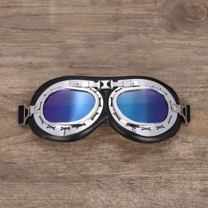 UNQIN Retro UV Sandproof Steampunk Gafas Sunglasses Motorbike Cycling Protection Eye Protector Helmet Pilot  Wind Glasses Motorcycle Glasses Helmet Antiparras Wind Mirror  Motorcycle
