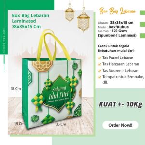 Tas Lebaran Parcel Bingkisan Parsel Selamat Hari Raya Idul Fitri (Ukuran Sedang-Jumbo) Bahan Kuat Laminasi