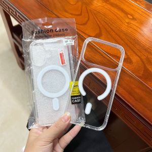 LI-TOP MagSafe ตัวดูดแม่เหล็กใช้ได้กับอะคริลิกใส17ชิ้น16pro เคสโทรศัพท์ Iph15รวมทุกอย่างเคสโทรศัพท์