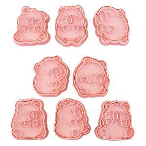 8pcs Capybara Cookie Cutters Molds for Baking Enthusiasts Birthday Bakewares Biscuits Mould Professional Pastry Tool
