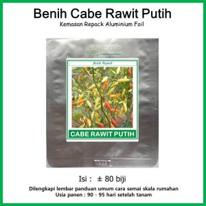 Benih Cabe Rawit Putih Kemasan Repack - Bibit Biji Benih Sayuran 5 ribuan