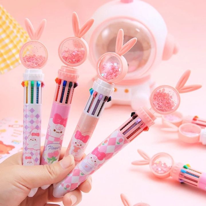 WENQI Student Kawaii 0.5mm 10 Colors Mechanical Pens Neutral Pen ...