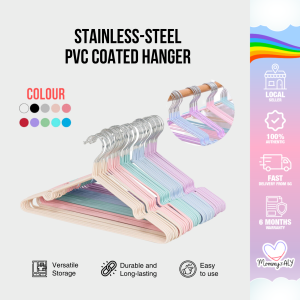 Multifunctional PVC Coated Anti Slip Colored Metal Hanger Adult and Kids Lightweight Durable Versatile Non-Slip Sturdy