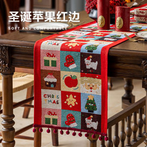 Goodly Home Christmas Table Runner Family Party Wedding Decoration Table Flag Christmas Decoration Home Table Setting Dining Vintage Wedding Party Christmas