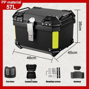 Motorbike Accessories Motorcycle Compartment Motorcycle Trunk Motorcycle back to the box battery car large toolbox rear trunk universal storage box load box 38L luggage Motorcycle Top Case