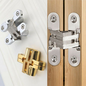 NCNC(OKDEALS01) Invisible Folding Worktop Heavy Duty Furniture Oncealed Hardware Cross Hinge Door Hinge Hardware Tool