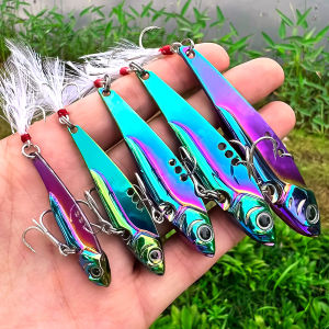 ZEEMIN PRO BEROS VIB Lure 3D Eyes Pencil 5g-20g Balancer Spoon Spinner Painting Fishing Lure Hard Bait Fishing Tackle Treble Hook