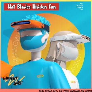 Solar Sun Visor Cap Hidden Fan Rechargeable Quiet Wearable Cooler Fan Casual Hat Blades Head Hanging Fan