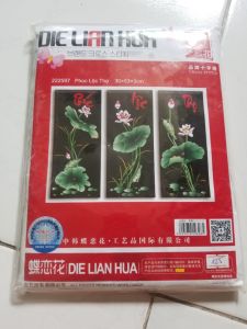[HCM]Tranh thêu Phúc Lộc Thọ hoa sen - nhiều mẫu & kích thước